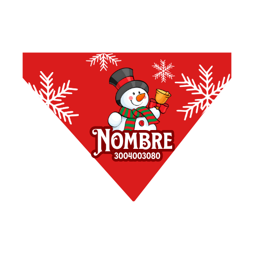 Pañoletas Navideñas para Perros Personalizadas