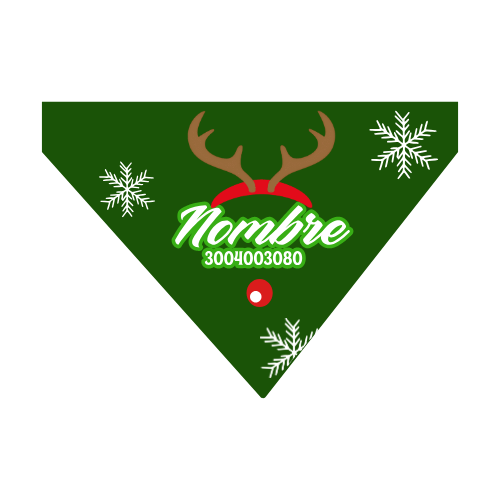 Pañoletas Navideñas para Perros Personalizadas