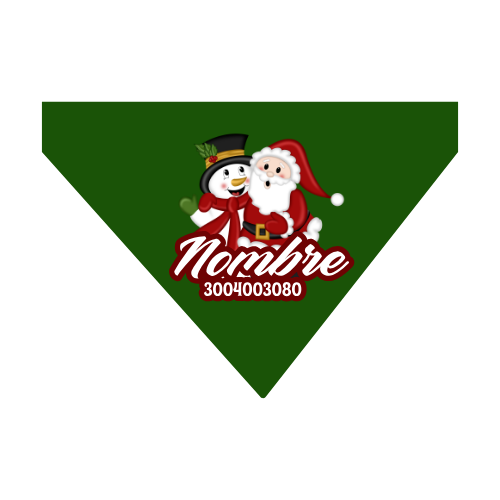 Pañoletas Navideñas para Perros Personalizadas