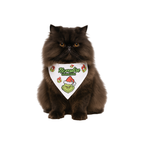 Pañoletas Navideñas para Gatos Personalizadas
